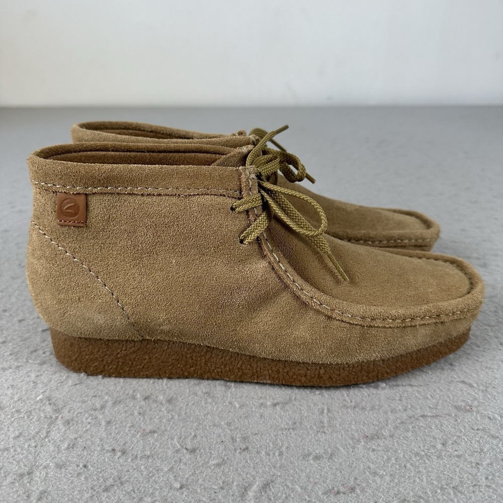 Clarks Wallabee Shacre Ankle Boot Dark Sand Suede Leather Men's Size‎ 8.5 Casual